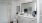 a bathroom with a white shower curtain